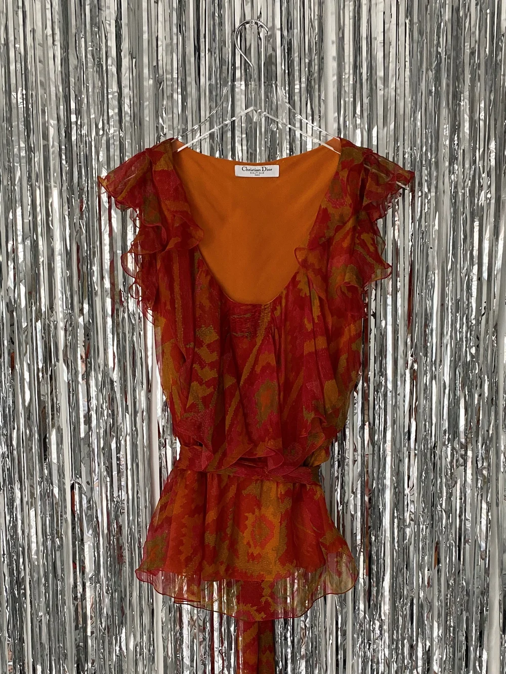 Christian Dior S/S 2006 silk ruffle top — JAMES VELORIA
